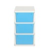Nilkamal Chester 23 (Blue) Series Plastic Three Drawer Cabinet 